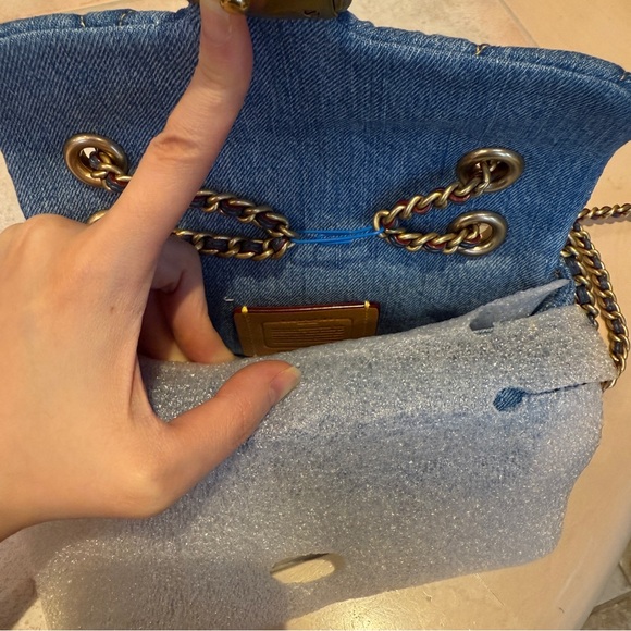 Coach Tabby 20 Quilted Denim Bag - Picture 9 of 10